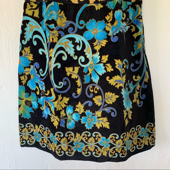 Free People Lost In Paradise Floral Velvet Mini Dress - Picture 11 of 16